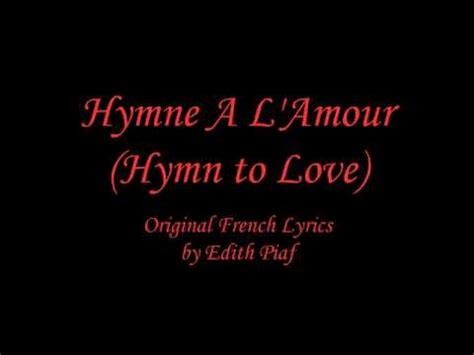 l'hymne à l'amour lyrics english